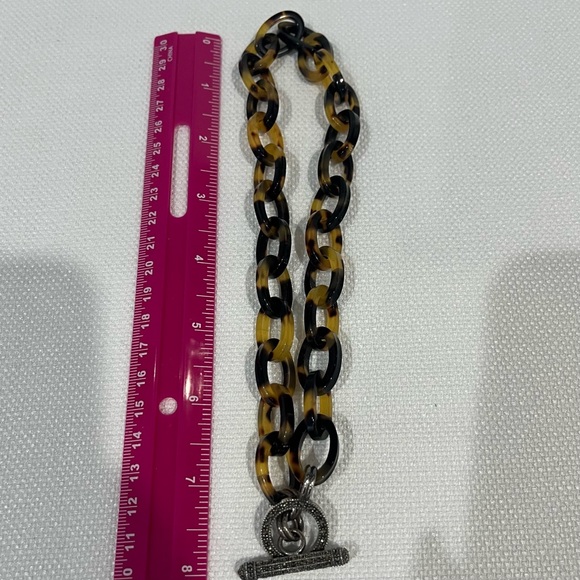 VINTAGE Judith Jack Tortoises Chain Silver Marcasite Necklace - Picture 5 of 5